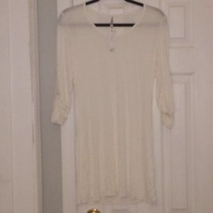 Monoreno Bohemian Sheer Mini Dress - NWT